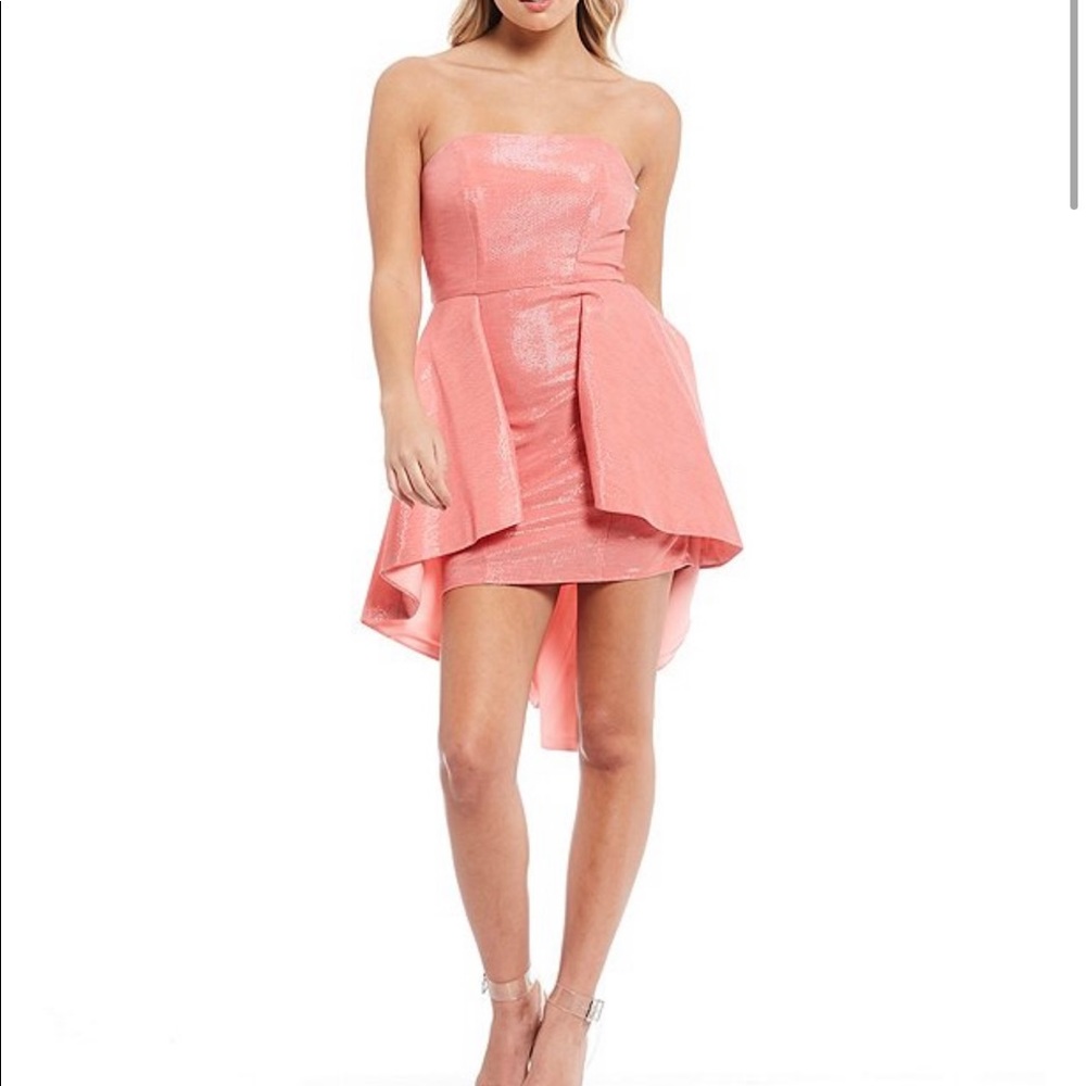 B. Darlin Sleeveless High-Low Party Dress
